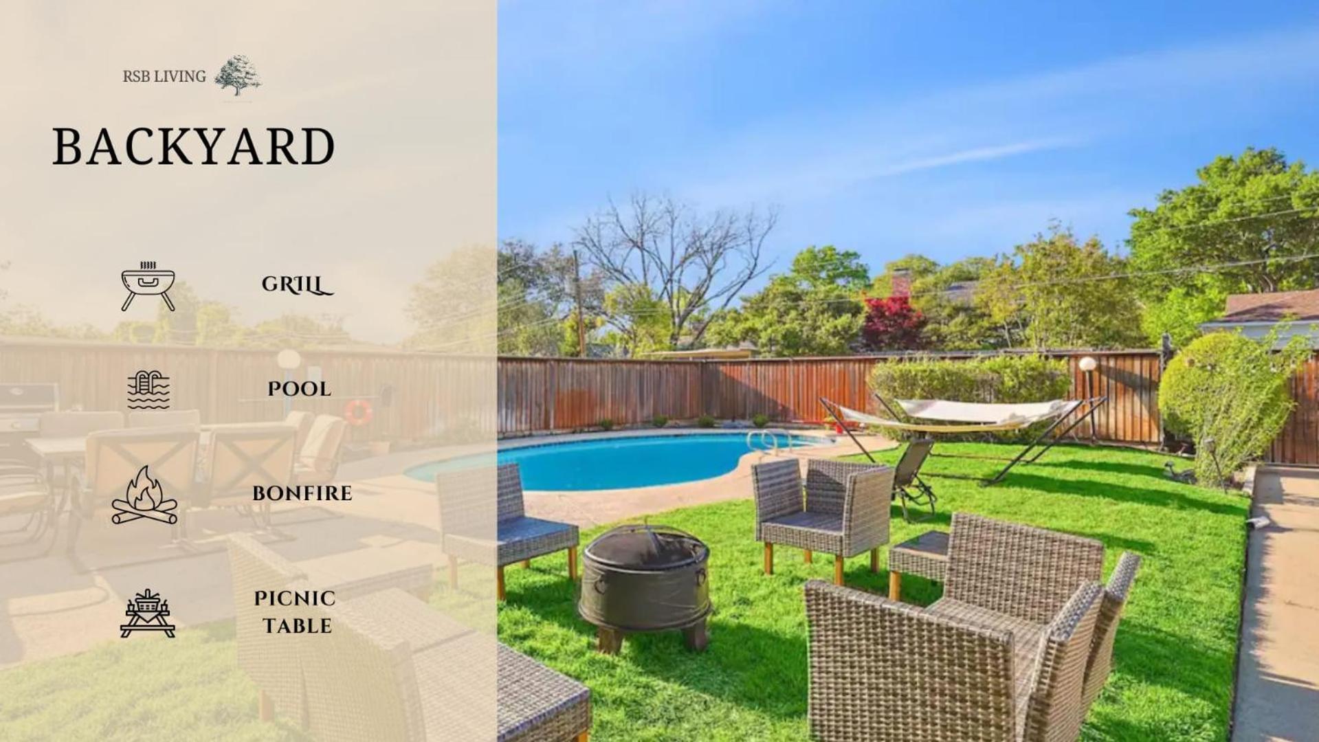 Spectacular 6Br 2,5Ba Holiday Home With Pool Ντάλλας Εξωτερικό φωτογραφία